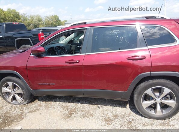 1C4PJMDX3LD656782 2020 JEEP CHEROKEE Красный Вид задней части салона