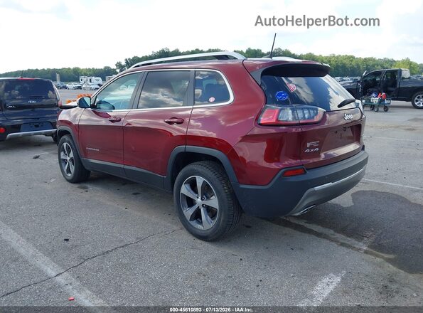 1C4PJMDX4KD267471 2019 JEEP CHEROKEE Red Trasero izquierdo