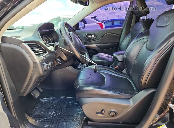1C4PJMDX4KD304082 2019 JEEP CHEROKEE Black Widok wnętrza z przodu