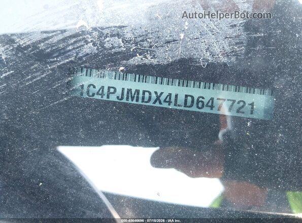 1C4PJMDX4LD647721 2020 JEEP CHEROKEE Gray 