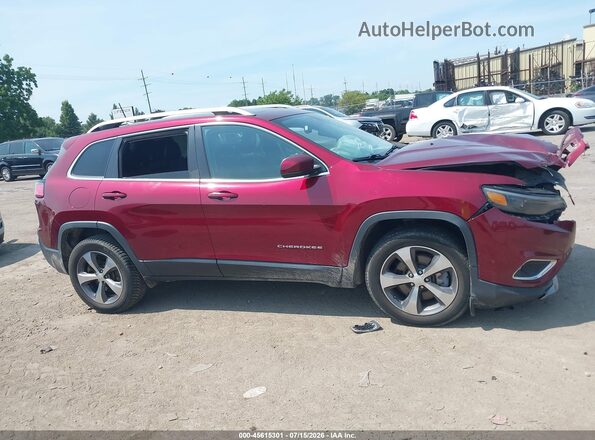 1C4PJMDX5KD102352 2019 JEEP CHEROKEE Red Widok wnętrza z tyłu