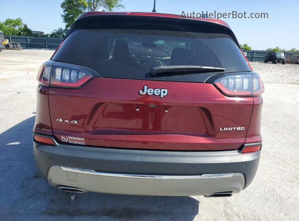 1C4PJMDX5KD218621 2019 JEEP CHEROKEE Maroon უკანა ხედი