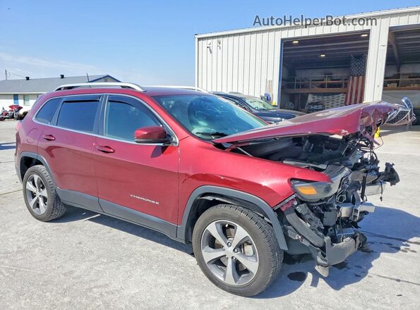 1C4PJMDX5KD218621 2019 JEEP CHEROKEE Maroon წინა მარჯვენა
