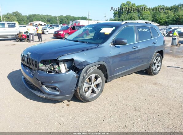 1C4PJMDX5KD461796 2019 JEEP CHEROKEE Синий Передняя левая четверть