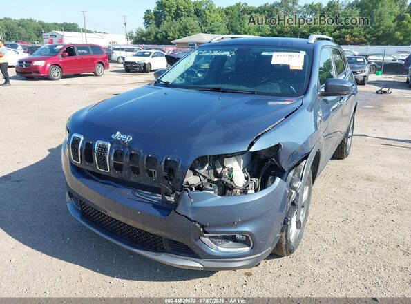 1C4PJMDX5KD461796 2019 JEEP CHEROKEE Синий Вид спереди