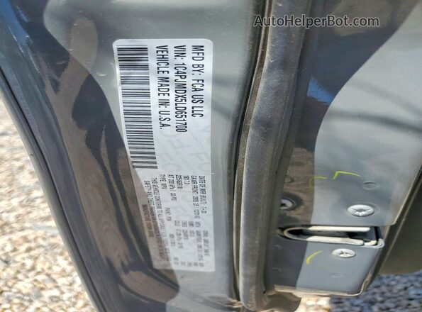 1C4PJMDX5LD651700 2020 JEEP CHEROKEE Gray VIN კოდის სტიკერის ხედი