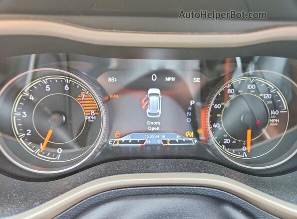 1C4PJMDX6JD568693 2018 JEEP CHEROKEE Серый Вид щитка приборов