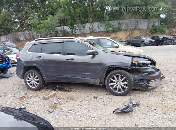 1C4PJMDX6JD576289 2018 JEEP CHEROKEE Gray Вид задньої частини салону