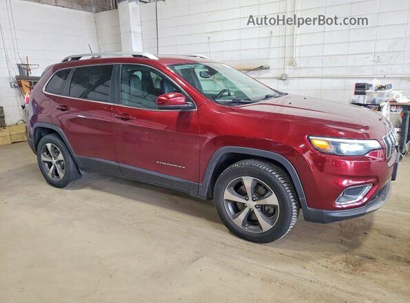 1C4PJMDX6KD331350 2019 JEEP CHEROKEE Темно-бордовый Передняя правая четверть