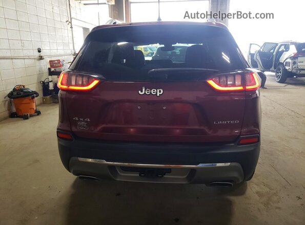1C4PJMDX6KD331350 2019 JEEP CHEROKEE Темно-бордовый Вид сзади