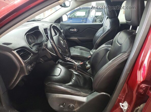1C4PJMDX6KD331350 2019 JEEP CHEROKEE Темно-бордовый Вид салона спереди