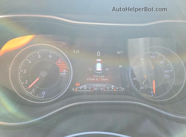 1C4PJMDX6KD423333 2019 JEEP CHEROKEE White Սարքավորումների վահանակի տեսք