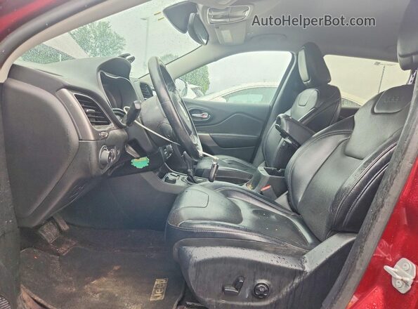 1C4PJMDX7KD245738 2019 JEEP CHEROKEE Red Vista interior delantera