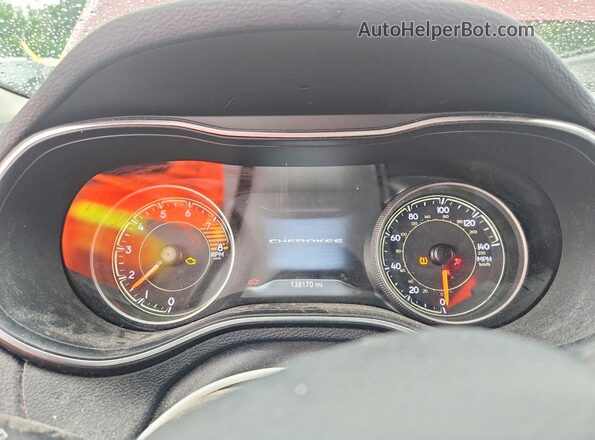 1C4PJMDX7KD245738 2019 JEEP CHEROKEE Red Vista del cuadro de instrumentos