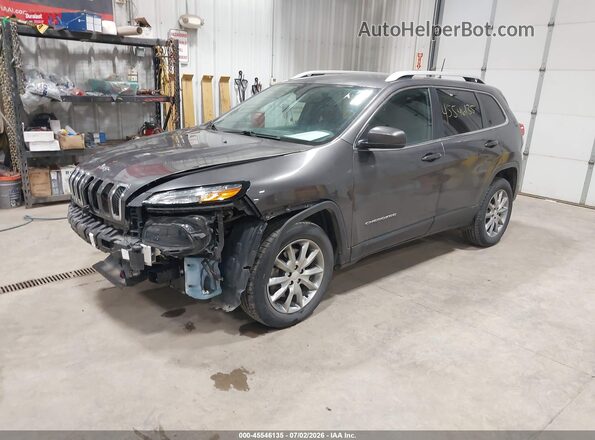 1C4PJMDX8JD607218 2018 JEEP CHEROKEE Серый Передняя левая четверть