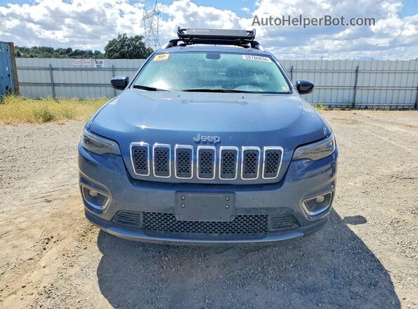 1C4PJMDX8KD491827 2019 JEEP CHEROKEE Blue Front view
