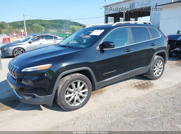 1C4PJMDX9JD525580 2018 JEEP CHEROKEE Черный Передняя левая четверть