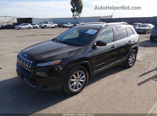 1C4PJMDX9JD526406 2018 JEEP CHEROKEE Black წინა მარცხენა ხედი სამი მეოთხედიდან
