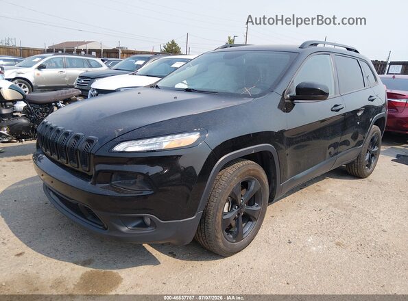 1C4PJMDX9JD541701 2018 JEEP CHEROKEE Black წინა მარცხენა ხედი სამი მეოთხედიდან