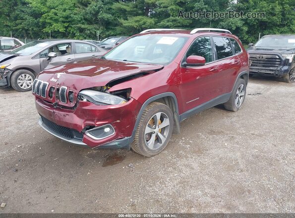 1C4PJMDX9KD200591 2019 JEEP CHEROKEE Maroon Передня ліва чверть