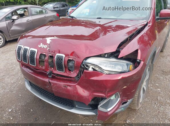 1C4PJMDX9KD200591 2019 JEEP CHEROKEE Maroon Вид спереду