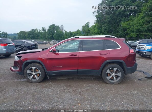 1C4PJMDX9KD200591 2019 JEEP CHEROKEE Maroon 