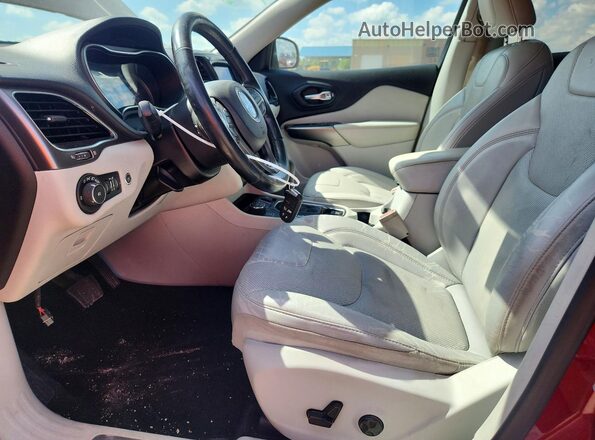 1C4PJMDX9KD422967 2019 JEEP CHEROKEE Burgundy Widok wnętrza z przodu