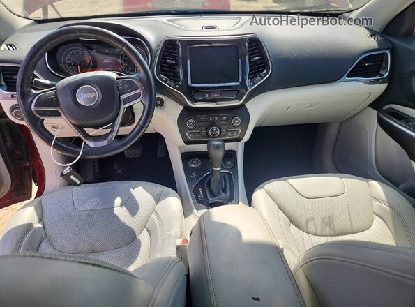 1C4PJMDX9KD422967 2019 JEEP CHEROKEE Burgundy Widok deski rozdzielczej