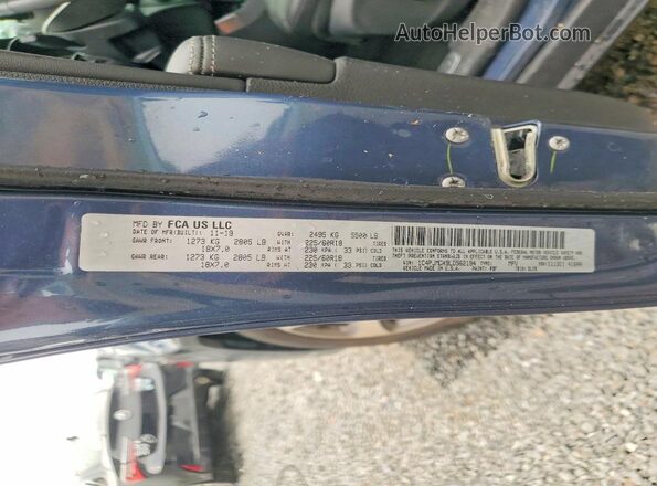 1C4PJMDX9LD562194 2020 JEEP CHEROKEE Синий Вид наклейки с VIN-кодом