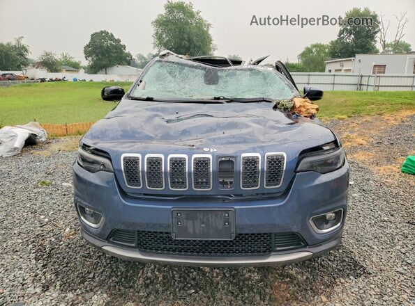 1C4PJMDX9LD562194 2020 JEEP CHEROKEE Синий Вид спереди