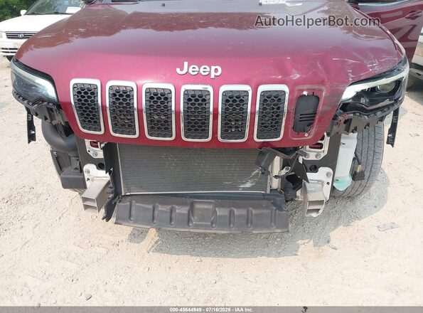 1C4PJMDX9MD139908 2021 JEEP CHEROKEE Maroon წინა ხედი