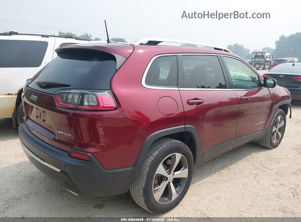 1C4PJMDX9MD139908 2021 JEEP CHEROKEE Maroon უკანა მარჯვენა