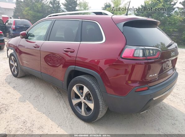 1C4PJMDX9MD139908 2021 JEEP CHEROKEE Maroon უკანა მარცხენა