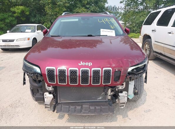 1C4PJMDX9MD139908 2021 JEEP CHEROKEE Maroon უკანა სალონის ხედი