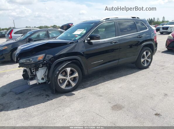 1C4PJMDX9MD207219 2021 JEEP CHEROKEE Black Vista tres cuartos delantera izquierda