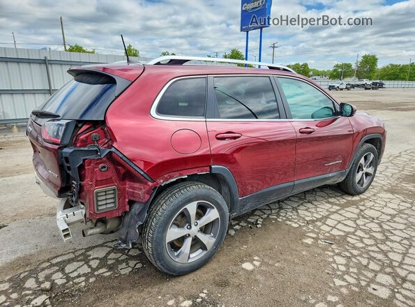 1C4PJMDXXKD470414 2019 JEEP CHEROKEE Темно-бордовый Задняя правая четверть