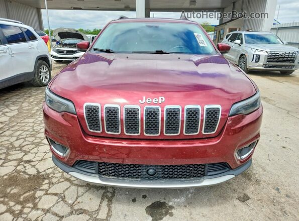 1C4PJMDXXKD470414 2019 JEEP CHEROKEE Темно-бордовый Вид спереди