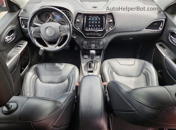 1C4PJMDXXKD470414 2019 JEEP CHEROKEE Темно-бордовый Вид панели приборов