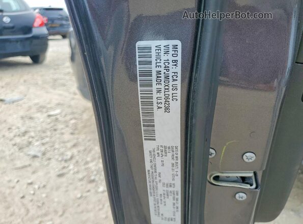 1C4PJMDXXLD642362 2020 JEEP CHEROKEE Gray ძრავის განყოფილების ხედი