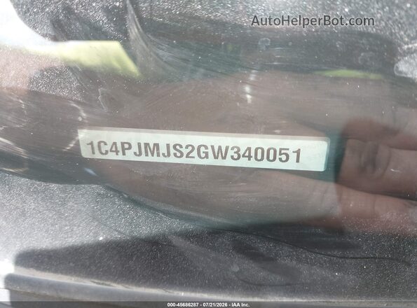 1C4PJMJS2GW340051 2016 JEEP CHEROKEE Silver Engine compartment view