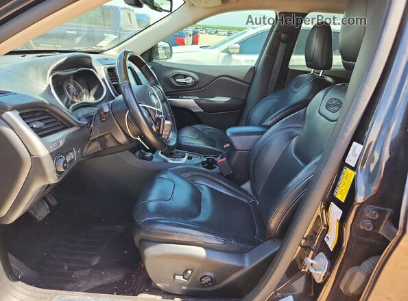 1C4PJMJS5GW321266 2016 JEEP CHEROKEE Black Front interior view