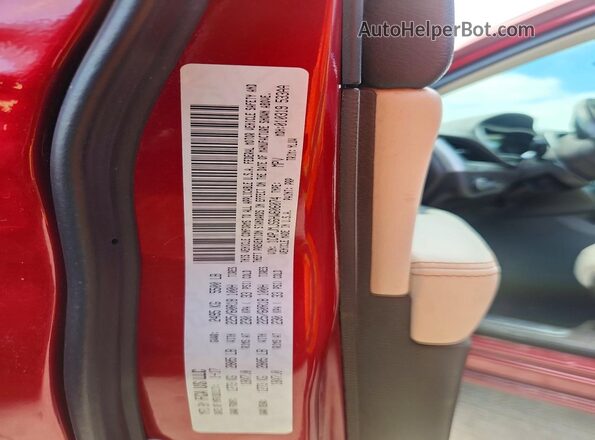 1C4PJMJS6HW606074 2017 JEEP CHEROKEE Red Вид наклейки з VIN-кодом