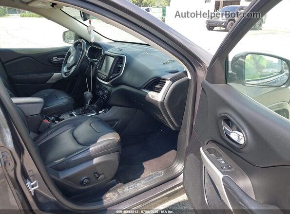 1C4PJMJX7JD613693 2018 JEEP CHEROKEE Gray Вид салону спереду