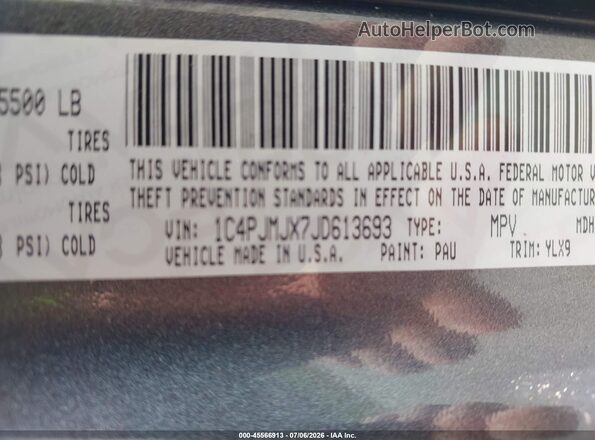 1C4PJMJX7JD613693 2018 JEEP CHEROKEE Gray Вид підкапотного простору