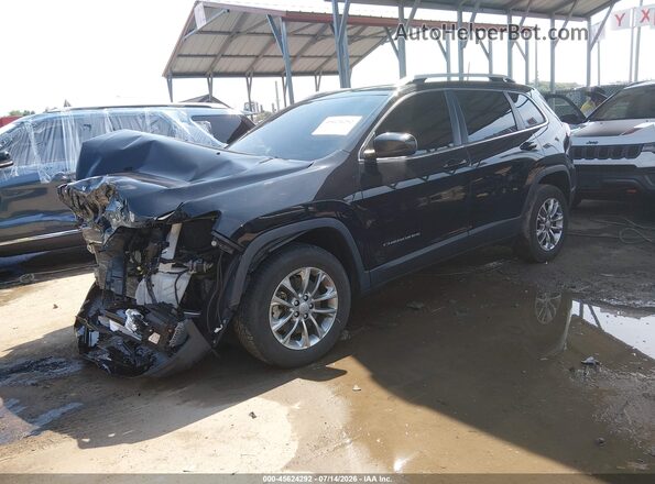 1C4PJMLB0MD105474 2021 JEEP CHEROKEE Черный Передняя левая четверть