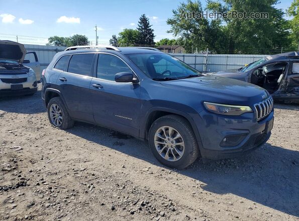 1C4PJMLB1MD113874 2021 JEEP CHEROKEE Blue Delantero derecho