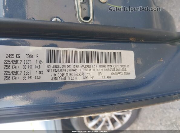 1C4PJMLB3LD533571 2020 JEEP CHEROKEE Black Вид підкапотного простору