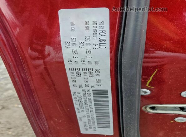 1C4PJMLB4KD320238 2019 JEEP CHEROKEE Red Vista de la etiqueta del VIN