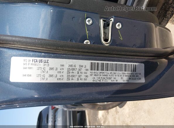 1C4PJMLB4LD543607 2020 JEEP CHEROKEE Blue Շարժիչի բաժամունքի տեսք