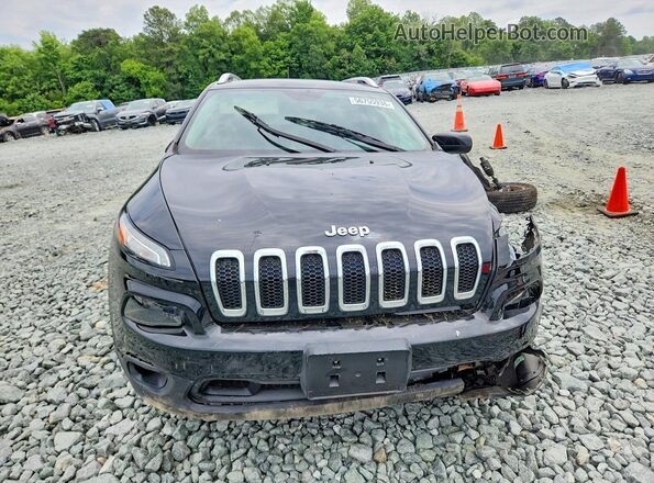 1C4PJMLB6JD522030 2018 JEEP CHEROKEE Black Widok z przodu